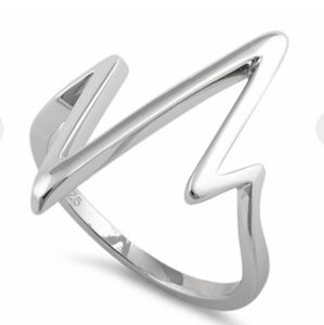 Sterling Silver Heartbeat Ring